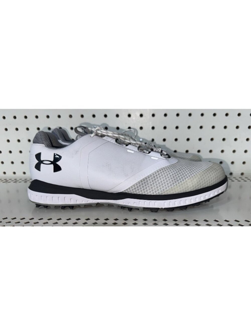 Under Armour Fade RST Mens Golf Shoes Spikes Size 10 White Black Gray